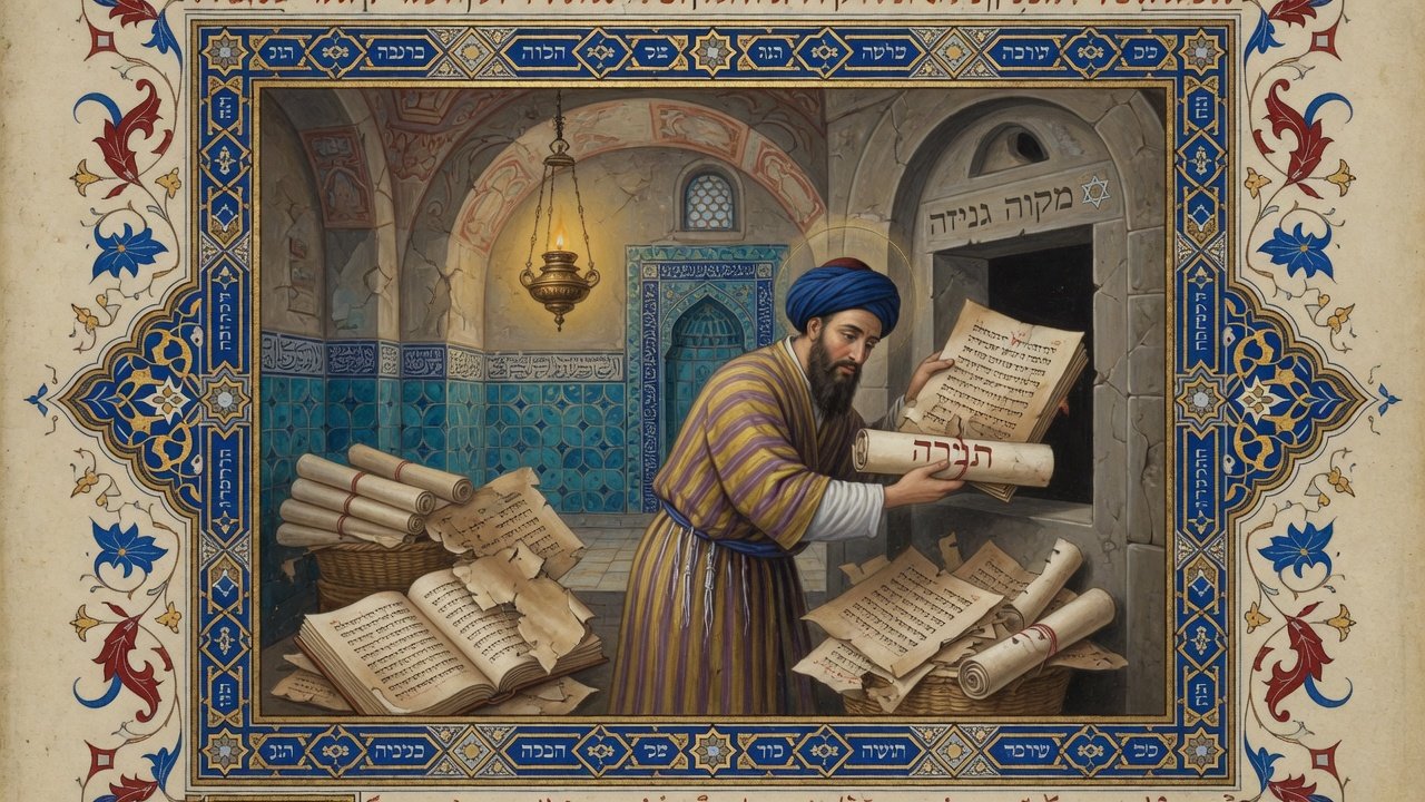 Judeo-Arabic biblical manuscripts preserved in a genizah niche