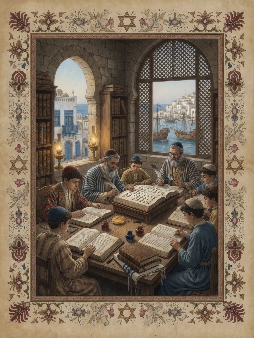 Original illustration: Jewish Bible scholarship in Algiers