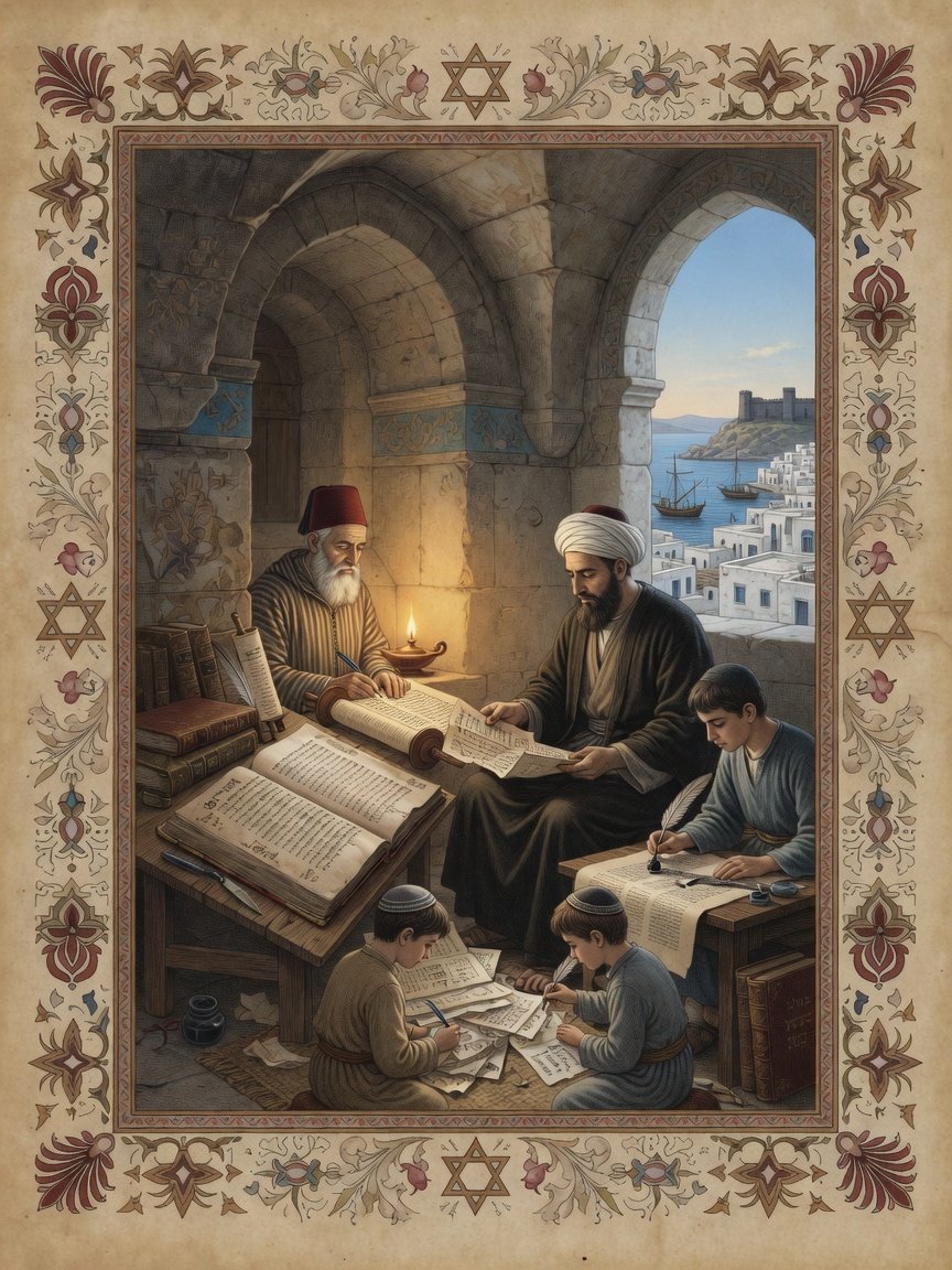Original illustration: Jewish Bible scholarship in Oran