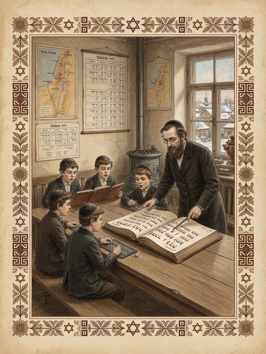 Historic illustration: Jewish Bible scholarship in Kharkiv