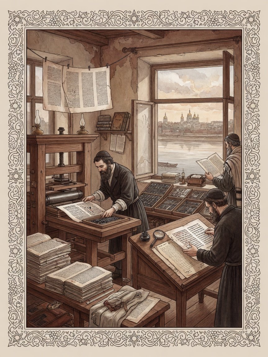 Historic illustration: Jewish Bible scholarship in Kiev