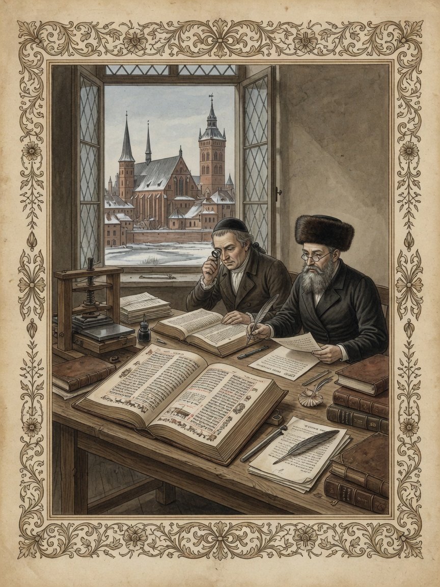 Historic illustration: Jewish Bible scholarship in Konigsberg