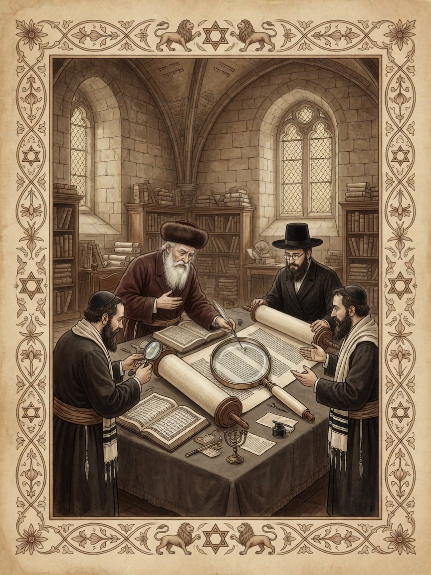 Historic illustration: Jewish Bible scholarship in Lublin