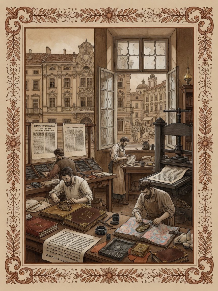 Historic illustration: Jewish Bible scholarship in Lviv