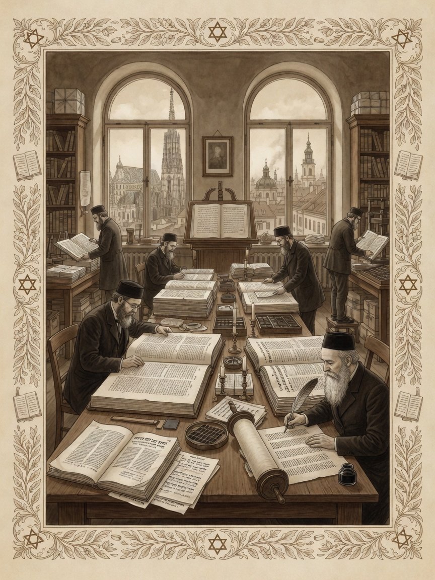Historic illustration: Jewish Bible scholarship in Vienna