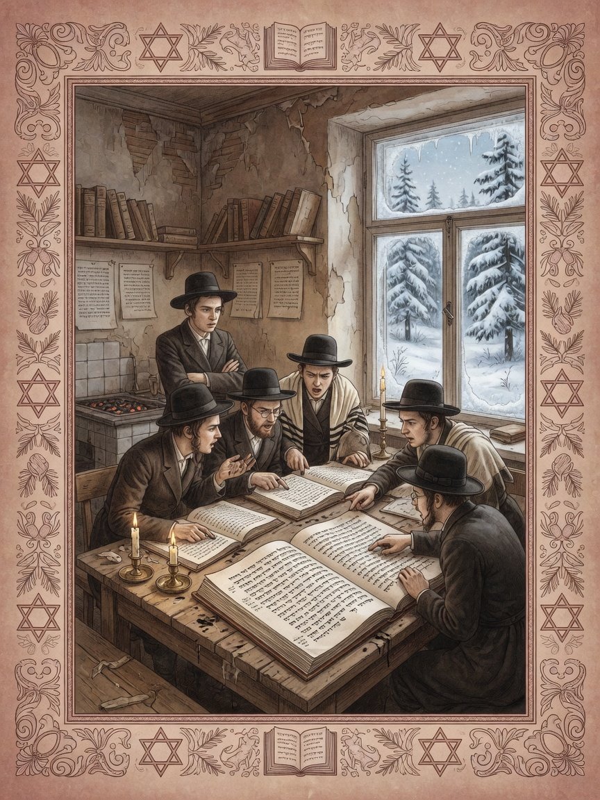 Historic illustration: Jewish Bible scholarship in Vitebsk