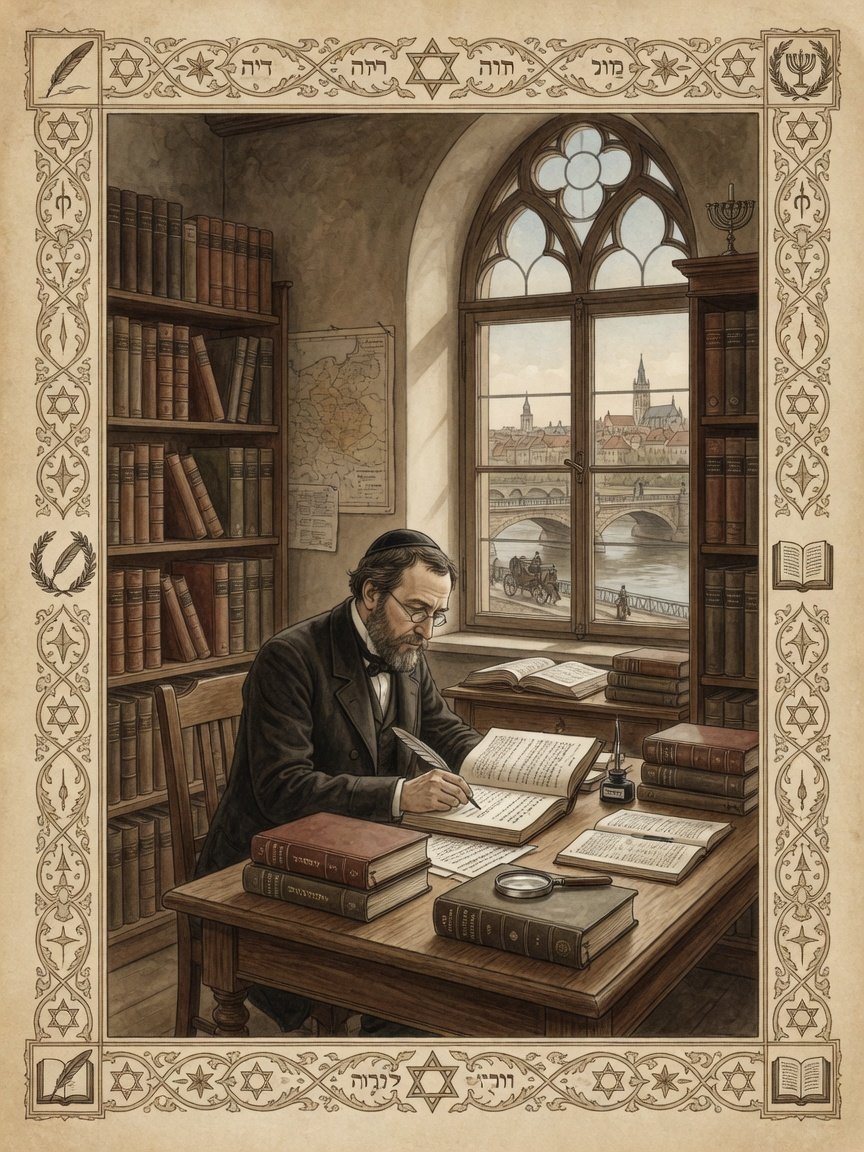 Historic illustration: Jewish Bible scholarship in Wroclaw