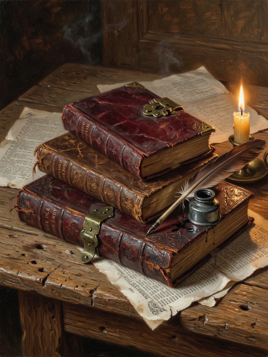 Leather-bound English Bibles from the sixteenth and seventeenth centuries