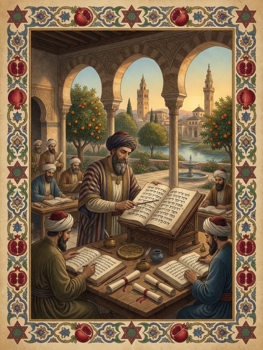 Original illustration: Jewish Bible scholarship in Cordoba