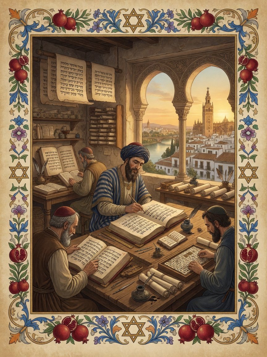 Original illustration: Jewish Bible scholarship in Seville
